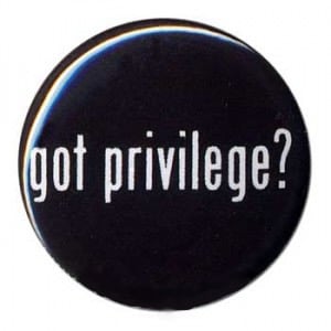A black button reads "got privilege?"
