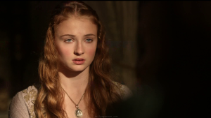 The character Sansa from Game of Thrones