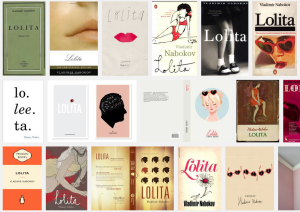 Multiple copies of the novel "Lolita" are shown