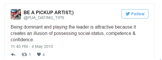 Pick Up Artist Tweet
