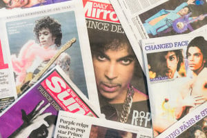 A group of periodical tributes to Prince