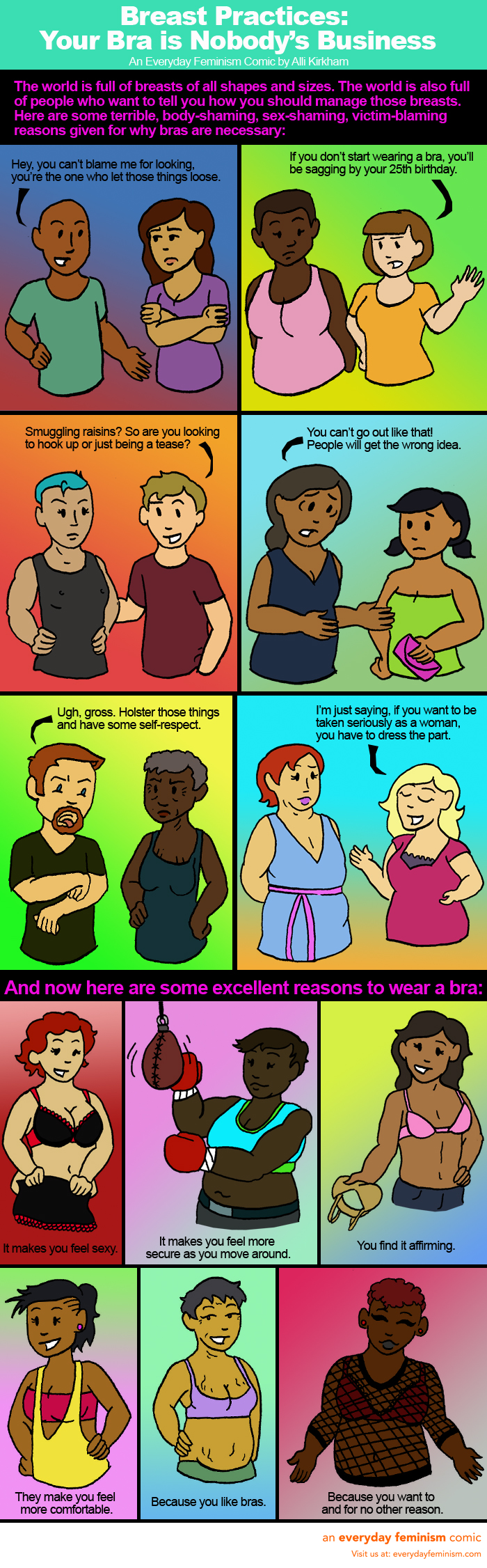 If I didn't wear a bra, would people notice? - Quora