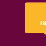 Maroon background with a gold speech bubble that reads, "Let me tell you who the real racist is..."