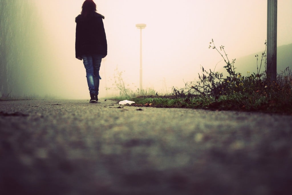 Person walking away