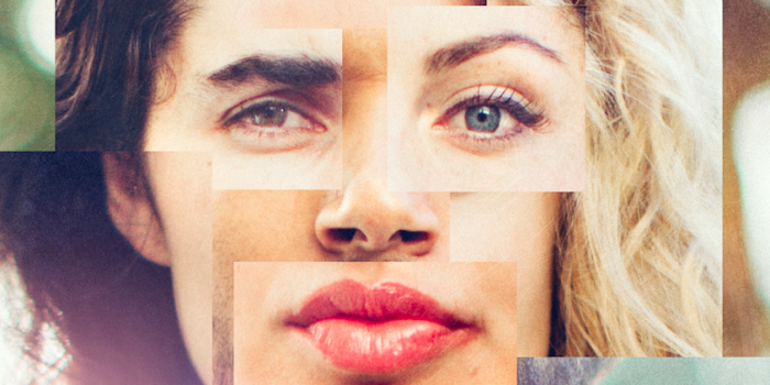 Multiple images put together to create a face